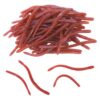 Classicseali 60 Pcs Rubber Worms,Lifelike Fake Worm Soft Lure 3.54 & 4.72 in,Stretchy Toy Worms,for Halloween Sensory Bin April Fool's Day Party