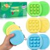 Classroom Fidget Toys for Kids 3 Pcs Autism ADHD Anxiety Stress Relief Item Calm Down Corner Supplies Classroom Must Have Special Education Need Autistic Toys Quiet Fidget Keychain Sensory Clicker