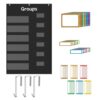Classroom Management Systems with Removable Name Stick Wall Mounts and Door Hooks for Group Activity Task Tracking Classroom Group Systems Organizers Organization Storage Pocket Management Pockets