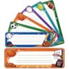 Classroom Name Tags Stickers, 30pcs Sports Write-On Desk Name Plates Labels for Student Desks, Cubbies, Lockers, Back to School Sports Theme Teacher Supplies, Elementary Classroom Decor
