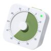 Classroom Timer for Study Blocks, Visual Rotary Desk Timer for Homework Pacing and Learning Routines, ABS Housing Visual Study Classroom Homework Rotary Desk Reading Practice Task Pacing Shared