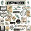 Class Rules Bulletin Board Decorations Eucalyptus Classroom Rules Motivational Bulletin Board Cutouts Behavior Educational Good Habits Manners for Middle High School Home Door Wall Decor