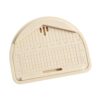 Clay Placement Board, Jewelry Guide Tool with Ruler Lines and Debris Tray for Layout Prep Daily Tasks Use Clay Earring Layout Tool Hole Guide Board Jewelry Worktable Ruler Marks Tray Aid