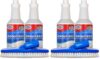 Clean-eez Grout Cleaner 4 Pack with Stand-Up Brush Attachment - Stain Remover Heavy-Duty Scrubber - Bathroom Shower Ceramic Porcelain Tile & Grout Only - Easy Control Flip Top Cap - 32 oz.