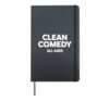 Clean Comedy All Ages Family Friendly Humor Hardcover Journal, Black