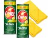 Cleaning Bundle: 21oz Lemon Fresh Powder Cleanser with Bleach (2 Pack) + 16"×12" MicroFiber Towels (2 Pack)