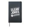 Clean Jokes Certiified Family Friendly Humor Hardcover Journal, Black