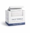 Clean Skin Towels Disposable Face Towels XL 50 Count, 10 x 12 Inch Extra Large, Ultra Soft Plant Based Facial Towels for Makeup Removal & Face Drying