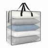 Clear 95L Underbed Storage Bag for Comforters and Blankets, Large Organizer Tote, 1 Pack