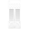 Clear Acrylic Sewing Ruler Multifunctional Measuring Tool for Fabric and Projects Multifunctional Twirling Ruler