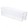 Clear PET Food Storage Container with Lid, Stackable Bin for Refrigerator and Pantry Organization, 12.6 x 8.5 x 3.5 Inches (1 PC)