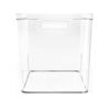 Clear Plastic Pantry Storage Organizer Bin, 12" x 7.5" x 8"