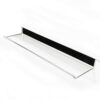 Clear Pp Plastic Whiteboard Marker Tray, Wall Mount Organizer for Dry Erase Markers & Erasers, 9.84 Inch Single Unit, Classroom & Office Storage