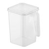 Clear Refrigerator Organizer Box, Plastic Refrigerator Organizer Bins with Handle, Fridge Side Door Storage Containers with Lid for Small Items, Fruits, Vegetables