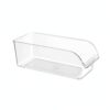 Clear Refrigerator Storage Bin, Stackable PP Plastic Food Organizer for Drawers and Shelves (1 PC)