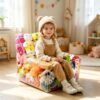 Clear Stuffed Animal Bean Bag Chair Cover Reusable Plush Toy Organizer