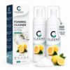 CLEENO Multi-Surface Foaming Cleaner 5.3Oz All-Purpose Deep Cleaning Spray for Car Interior Kitchen Bathroom Leather Metal Glass 2Pack