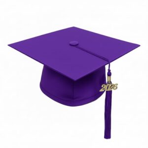 CLERKMANS Kid's Graduation Cap and 2026 Tassel - Preschool & Kindergarten Graduation Cap & Tassel (Purple)