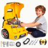 CL FUN Large Truck Engine Toy for Kids: Mechanic Repair Car Kit for Toddlers - Interactive Workshop Set Take Apart Motor Vehicle with Light and Sound for Boys Children 3+ Years Old