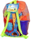 Click N' Play Beach Toys for Kids 3-10 - 18pc Sand Toys Including Sand Buckets for Kids with Sifter, Watering Can, Rake, 4 Hand Tools, 10 Sand Molds & Mesh Beach Toy Bag - Sandbox Toys for Toddlers