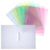 CLISPEED 8pcs School Plastic Folders with Prongs for Efficient Organization, Sturdy Pp Material File Folder Holder, Sleek Design for Business and Office Use