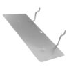 CLISPEED Adjustable Modular Peg Board Shelf Iron Wall Display Rack with Metal Brackets Hooks and Antislip Grooves Universal Pegboard Compatibility for Garage or Office Storage