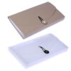 CLISPEED Expanding Accordion File Folder Organizer Sturdy Pp Material 2pcs with Elastic Band, Portable Plastic Document File Folder in Khaki, Simple Design for Daily Filing and Storing