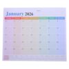 CLISPEED Magnetic Monthly Fridge Calendar 18 Months January 2026 to June 2027 with Large Writing Spaces Paper Material for Family Events and Kitchen Use