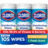 Clorox Disinfecting Cleaning Wipes Variety Pack, 35 Count Each, Pack of 3 (Package May Vary)