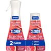 Clorox Scentiva Disinfecting Mist, Grapefruit and Orange Blossom, 1 Spray and 1 Refill, 16 oz Each