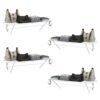 ClosetMaid SuperSlide Ventilated Shelf Kit with Closet Rod, 6" H x 48" W x 12" D, White, 4-Pack