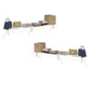 ClosetMaid SuperSlide Ventilated Shelf Kit with Closet Rod, 6" H x 72" W x 12" D, White, 2-Pack