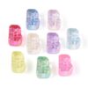 Clotiry 100Pcs Acrylic Iridescent Letter B European Beads for DIY Crafts