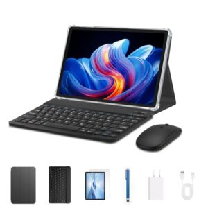 Cloudangle Tablet 11 inch Android 16 with Keyboard, Blue