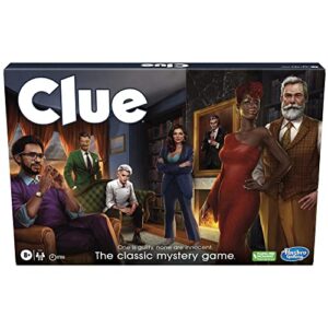 Clue Board Game for Ages 8 and Up, Reimagined Clue Game for 2-6 Players, Mystery, Detective, Family Games for Kids and Adults