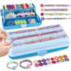 Cmiolacuna Friendship Bracelet Making Kit for Girls, 3-Layer Storage Box Arts and Crafts Bracelets Jewelry String Maker Kit Ages 8-12,Best Christmas Birthday Gift for Girls 6 7 8 9 10 11 12 Year Old