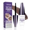 CMOJSK Tattoo Eyebrow Gel Easy Peel Off,Semi Permanent Eyebrow Gel,Eyebrows Tattooed Waterproof,Sweatproof,Eyebrow Stain,Natural-Looking, Long-Lasting,Light Brown,2pcs