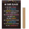 COCHIE Classroom Rules Poster for Classroom Decorations, Large 16"x24" Back to School Decor Class Rule Posters for Preschool Middle High School Kindergarten Elementary Teacher Must Haves (Black)