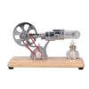 Cocoarm Stirling Engine Motor Model Low Noise Low Pollution Smooth Operation Physical Science Experiment Educational Toy with Anti Skid Pads for Physics Learning