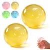 Coconut Oil Squishy, 2 PCS Slow Rising Stress Ball, Handmade Fidget Squeeze Toy, Soft Sensory Toy for Anxiety Relief and Stress Calming for Adults (Yellow)