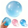 Coconut Oil Squishy, Shapeable Rebound Stress Relief Ball, Fun Sensory Fidget Toy, Improving Focus, Or Easing Tension During Study, Work, Or Relaxation, Non-Sticky (Blue)