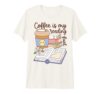 Coffee is My Reading Fuel Book Lover Bookworm Reader Premium Tri-Blend T-Shirt