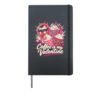 Coffee is my Valentine Romantic Girls Pink Heart Coffee Hardcover Journal, Black