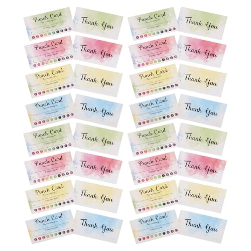COHEALI 200pcs Classroom Reward Punch Cards with Cartoon Design, Paper Behavior Incentive Cards for Teachers and Students, Effective Reward System Encouraging Self-Discipline in Classroom
