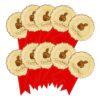 COHEALI 36 Sets of Certificate Medals Stickers with Elegant Red Paper and Ribbon Material, Easy to Use and Stick Securely, for Graduation Diplomas and Award Seals
