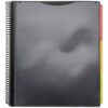 COHEALI Plastic Coil File Folder with 12 Inner Pages, Document Storage Organizer for Offices and Meeting Rooms, Easy to Carry and Organize Documents, Black Office Supplies