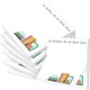 Colarr 12 Pcs Book Club Gifts Sticky Notes Bulk I'd Rather Be at Book Club Sticky Notes Bookish Reading Stationery Memo Pads Bookworm Task Trackers for Librarian Birthday Party Favors (Modern Style)