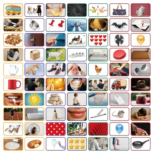 Colarr 70 Pcs Magnetic CVC Photo Objects Real-Life Images Fridge Magnets Speech Therapy Toys for Learn to Read Spelling Reading Learning Phonics Manipulatives for Phonics and Vocabulary Development