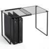 Colarr Metal Locker Organizer Shelf Adjustable to 10.6-15 Inches in Length for School Classroom Office Gym Lockers Home Storage(Black)