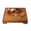 Colaxi Tabletop Chess Board Wooden Game Surface Organized Stone Storage Portable System Suitable for Home Entertainment Teaching Relaxed Interaction 28cm